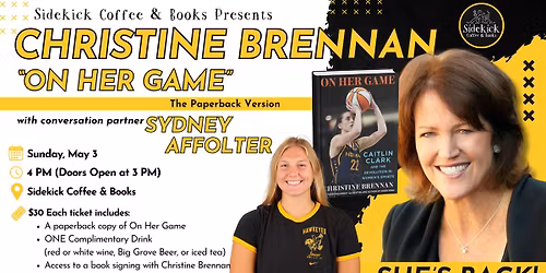Christine Brennan is Back! "On Her Game" Paperback Launch