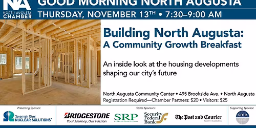 Good Morning North Augusta\u2014Building North Augusta: A Community Growth Breakfast