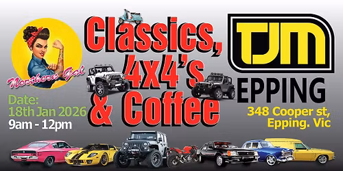 Northern Gal : @ TJM Epping. Classics, 4x4\u2019s & Coffee. Jan 2026