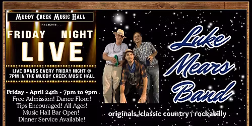 FRIDAY NIGHT LIVE - LUKE MEARS BAND