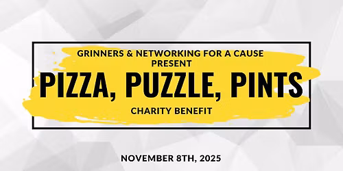 Pizza, Puzzles, Pints Charity Benefit