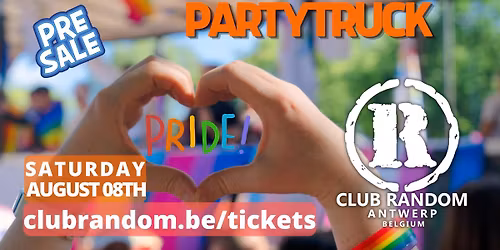 Partytruck Antwerp Pride 2026 by Club Random