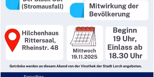 Informationsabend zum Thema Katastrophenschutz
