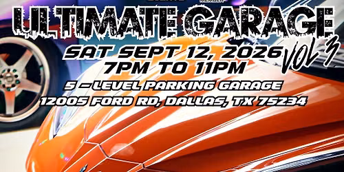ULTIMATE GARAGE CAR-TRUCK-BIKE SHOWCASE