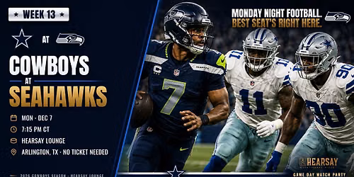 COWBOYS VS SEAHAWKS