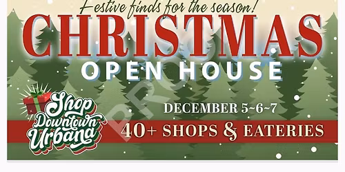 Christmas Open House Downtown Urbana