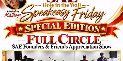 SAE Hole in the Wall Speakeasy Fridays \u2014 Special Edition: Return of THE OBEWI BAND!