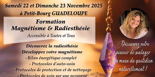 Formation Magn\u00e9tisme & Radiesth\u00e9sie GUADELOUPE