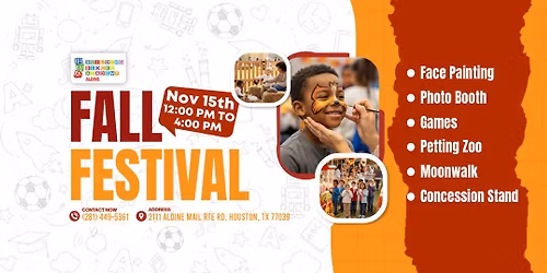 \ud83c\udf42\u2728 Fall Festival Fun Awaits! \ud83c\udf89 Join us on November 15, 2025 | 12\u20134 PM