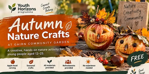 Autumn Nature Crafts at Gairn Community Garden