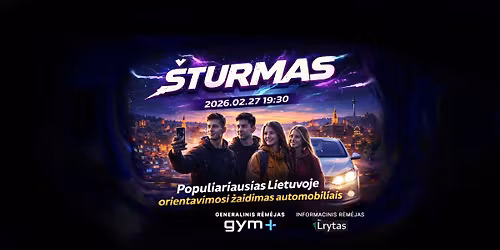 \u201e\u0160TURMAS" automobili\u0173 orientacin\u0117s var\u017eybos \u0160iauliuose 2026.02.27