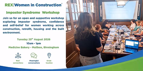 REX Women in Construction | Impostor Syndrome Workshop | Birmingham