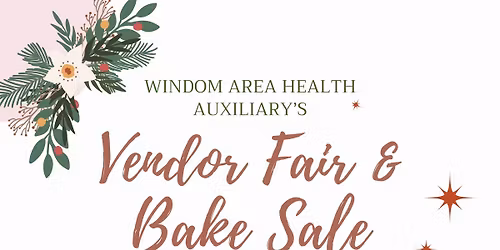 Vendor Fair & Bake Sale