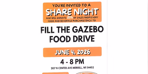Share Night - Fill The Gazebo Food Drive