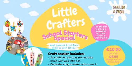 *Shelley* Little Crafters School Starters Session