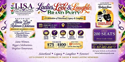 Ladies, Love & Laughter Brand Party!