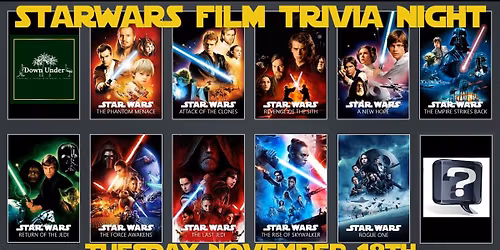 Star Wars Film Trivia Night