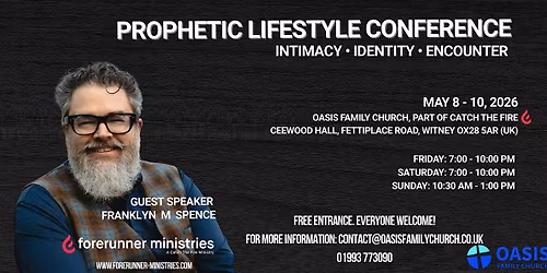 FREE live Prophetic Conference with Franklyn Spence (UK)