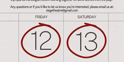 Romeo & Juliet Auditions