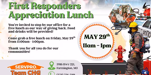 1st Responder Appreciation Lunch
