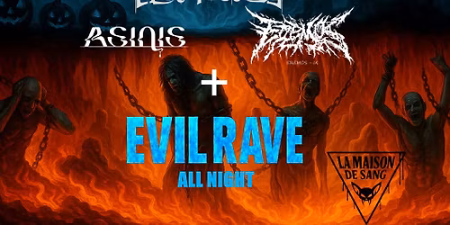 TWO CIRCLES OF HELL - HALLOWEEN PARTY \/ Preternatural , Eremos-IX , Asinis + EVIL RAVE