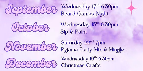 Lavender Socials Mix & Mingle - Come as your 'Type'