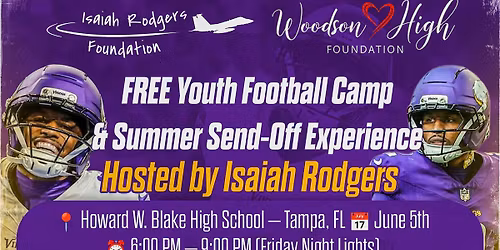 Rodgers & Woodson Foundations Summer Send-Off Camp