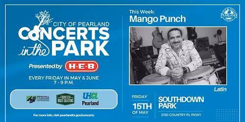 Concerts in the Park presented by H-E-B: Mango Punch