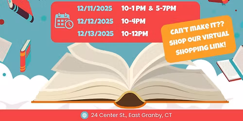 Scholastic Book Fair @ East Granby Public Library! \ud83d\udcda\ud83c\udf89