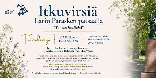 Itkuvirsi\u00e4 Larin Parasken patsaalla