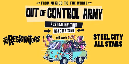 The Amazing Out Of Control Army Announce First Ever Australian Show in Sydney at the Factory Theatre