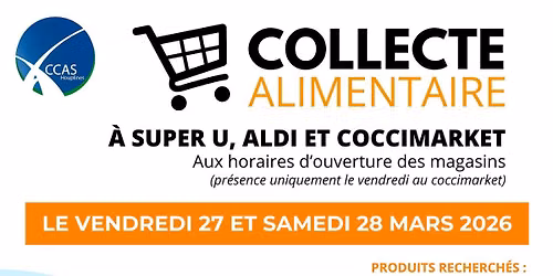 Collecte alimentaire au profit du March\u00e9 solidaire d'Houplines