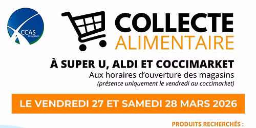 Collecte alimentaire au profit du March\u00e9 solidaire d'Houplines