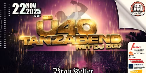 \ud83c\udf89 \u00dc40 Tanzabend im Braukeller Erfurt \ud83d\udd7a\ud83d\udc83