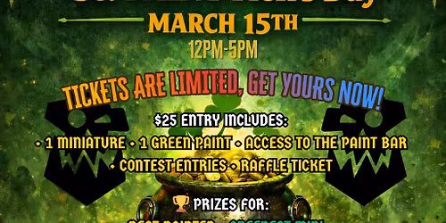 St. Paint-rick's Day Hobby Paint Bash