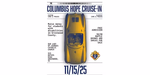 Columbus Hope Cruise-In November 15th 2025