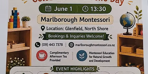Open day at Marlborough Montessori Preschool