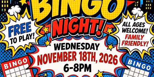 Super Hero Bingo Night