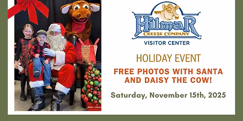 Free Photos with Santa & Daisy! 