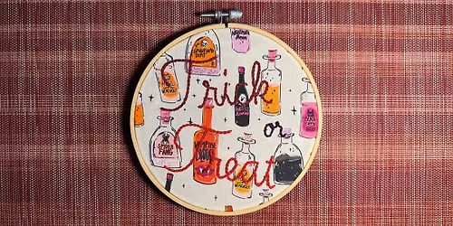 'Trick or Treat' Chain Stitch Embroidery