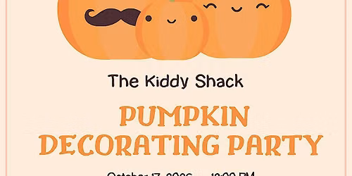 The Kiddy Shack Pumpkin Decorating Party