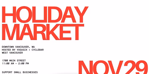 Holiday Market at YogaSix West Vancouver