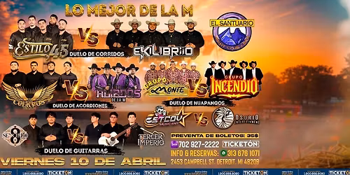 ESTILO 45, EKILIBRIIO, LOS CUERVOS DE LA M & MAS