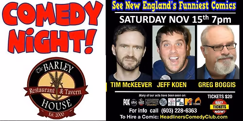 Comedy Night at The Barley