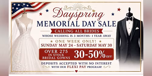 Memorial Day Sale