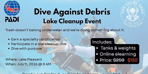 Dive Against Debris\/Lake Clean Up