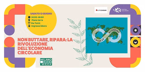 Non Buttare, Ripara: la rivoluzione dell\u2019economia circolare