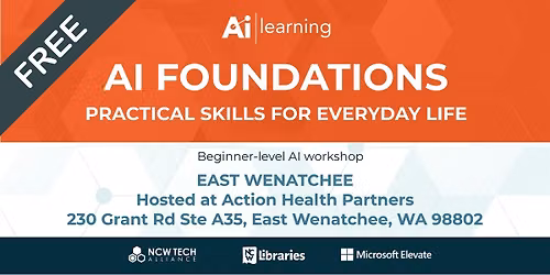 AI Foundations - East Wenatchee (English) Sep 23, 5:00 PM