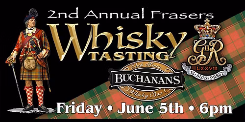 78th Fraser Highlanders 2026 Whisky Tasting event