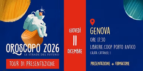GENOVA - PRESENTAZIONE \u201cOROSCOPO 2026\u201d \u2728